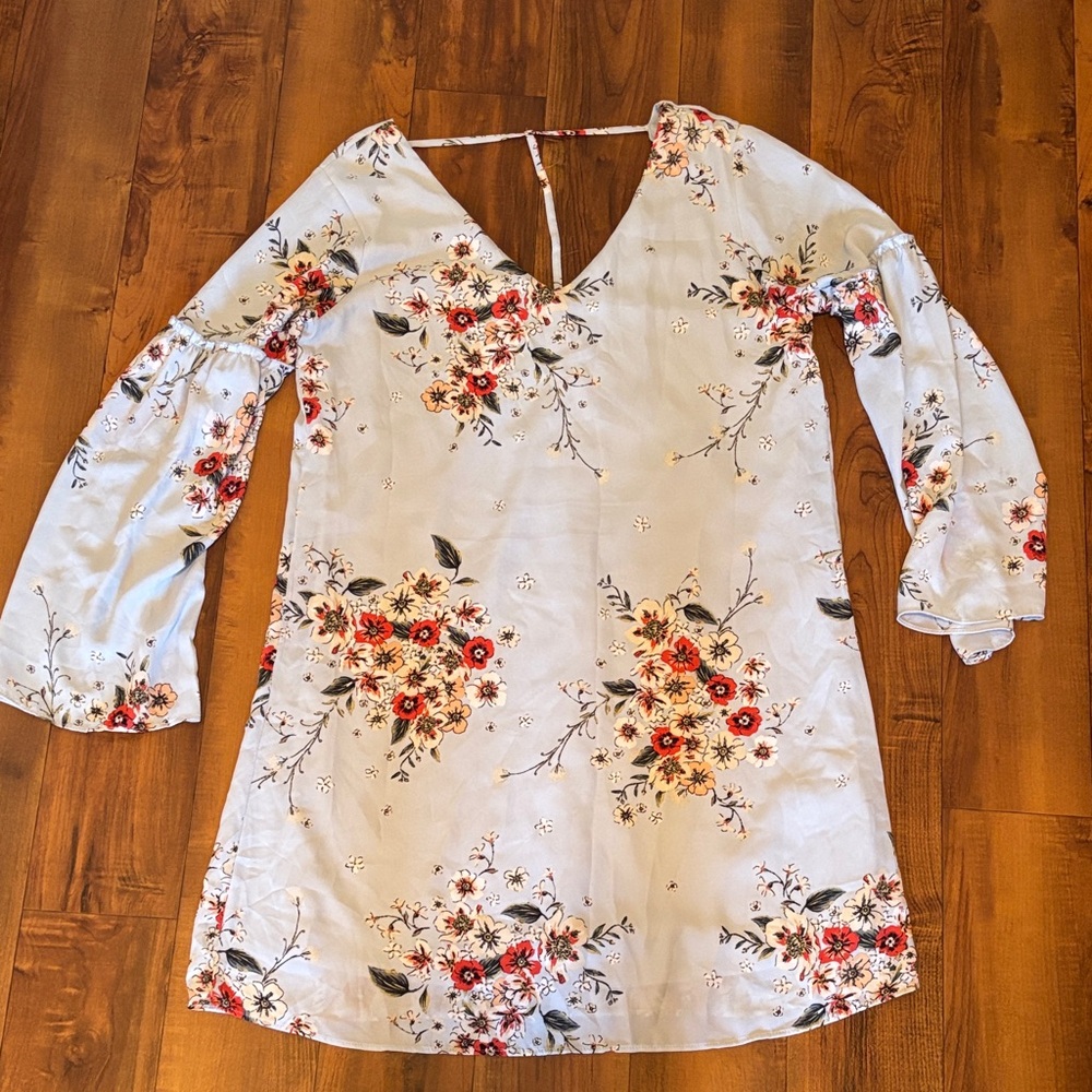 Wrangler Light Blue Floral Dress